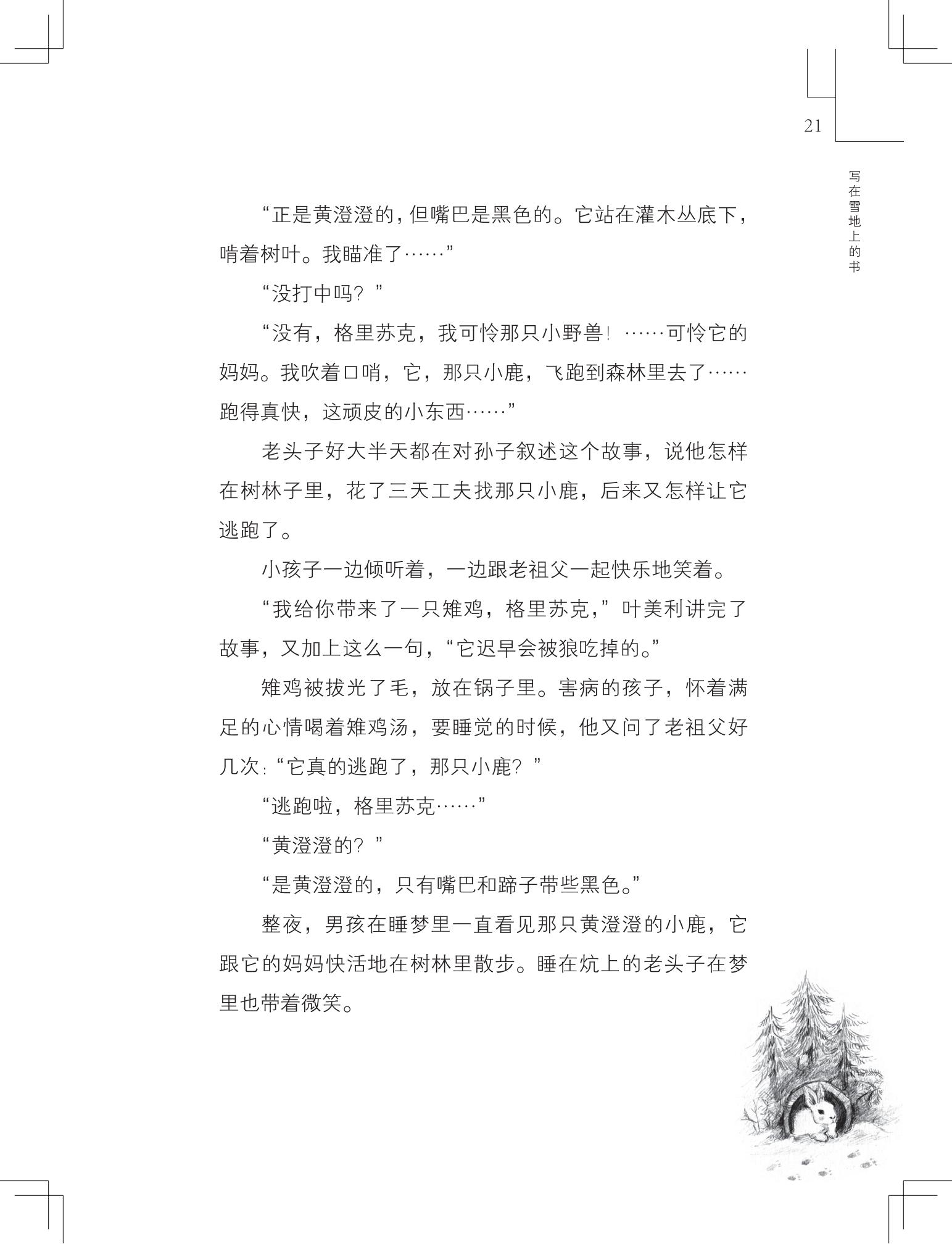 《写在雪地上的书》