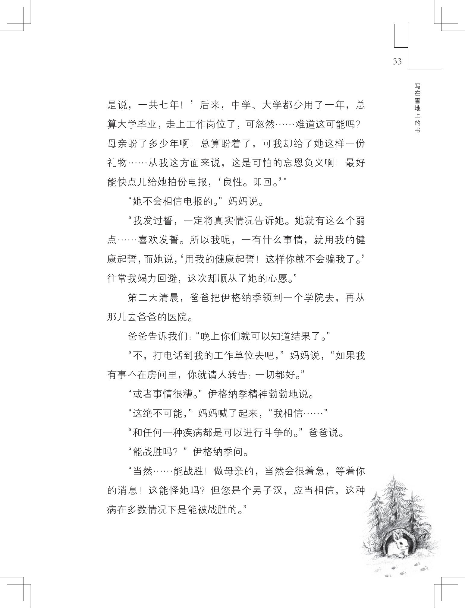 《写在雪地上的书》