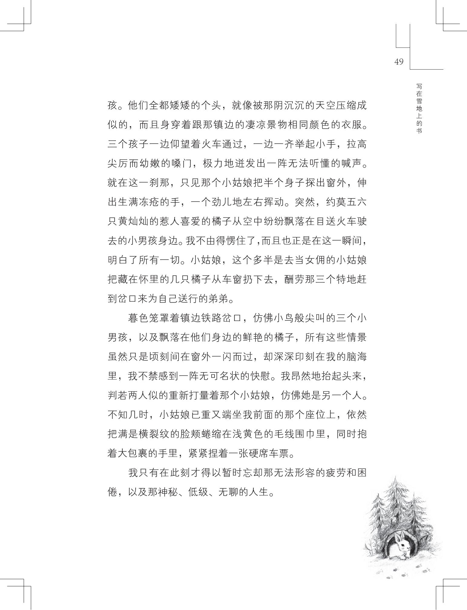 《写在雪地上的书》